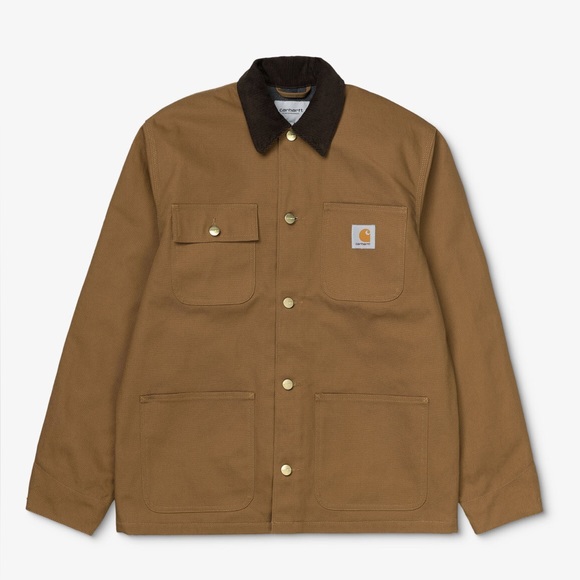 Carhartt WIP Work in Progress Michigan Chore Coat Hamilton Brown Dearborn Canvas - Picture 1 of 14